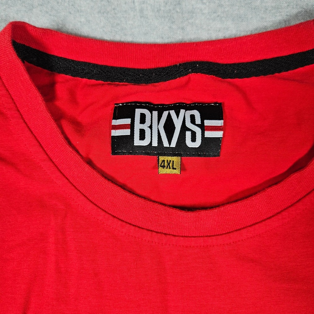 BKYS Mens Lucky Charm Voodoo Bunny T-Shirt Red 4XL Short Sleeve Streetwear - Picture 2 of 6